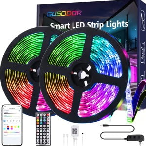 Gusodor Led Strip Rope Lights with Remote App Control Led for Outdoor.