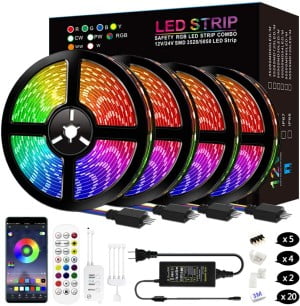 MIXI outdoor led strip lights with remote