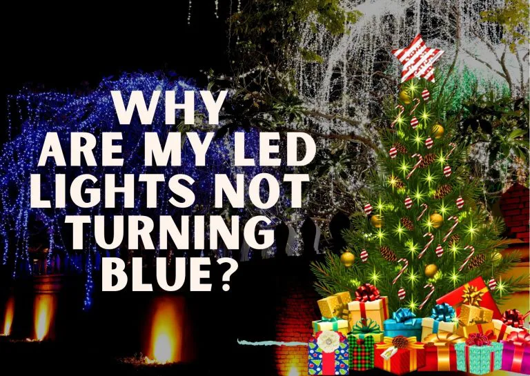Why are my led lights not turning blue