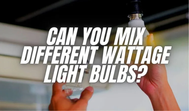 Can you mix different wattage light bulbs?