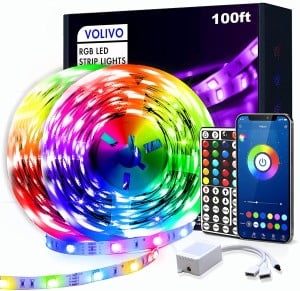 Nexillumi 100 ft led strip lights waterproof