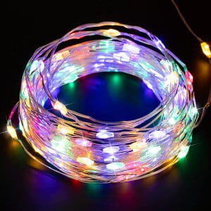 multi colored fairy lights battery operated