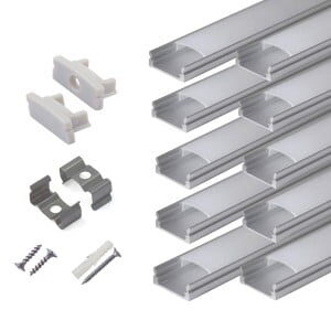 Hunhun U  shape Led Channels and diffusers for led strip light