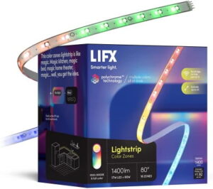 LIFX lighting for glass cabinets