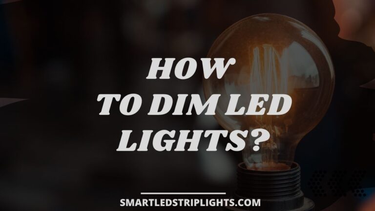 How to dim led lights?