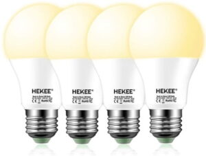 HEKEE Dusk to Dawn Sensor Light Bulbs.